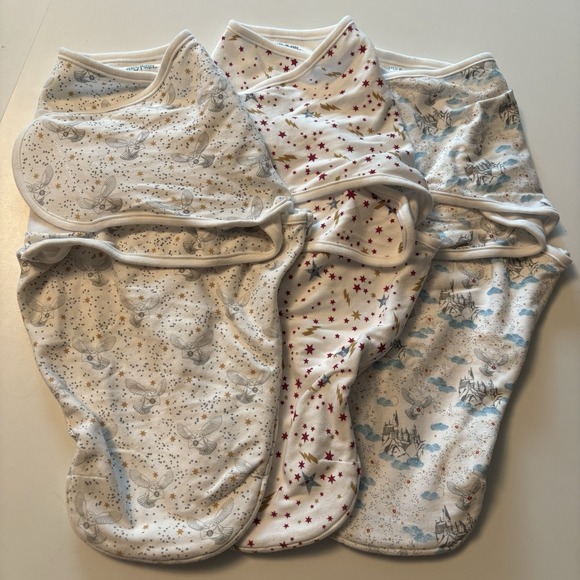 aden + anais Other - Aden + Anais Limited Edition Harry Potter Easy Swaddle Wraps SET THREE 3